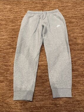 Nike Youth large Light Gray Fleece Joggers